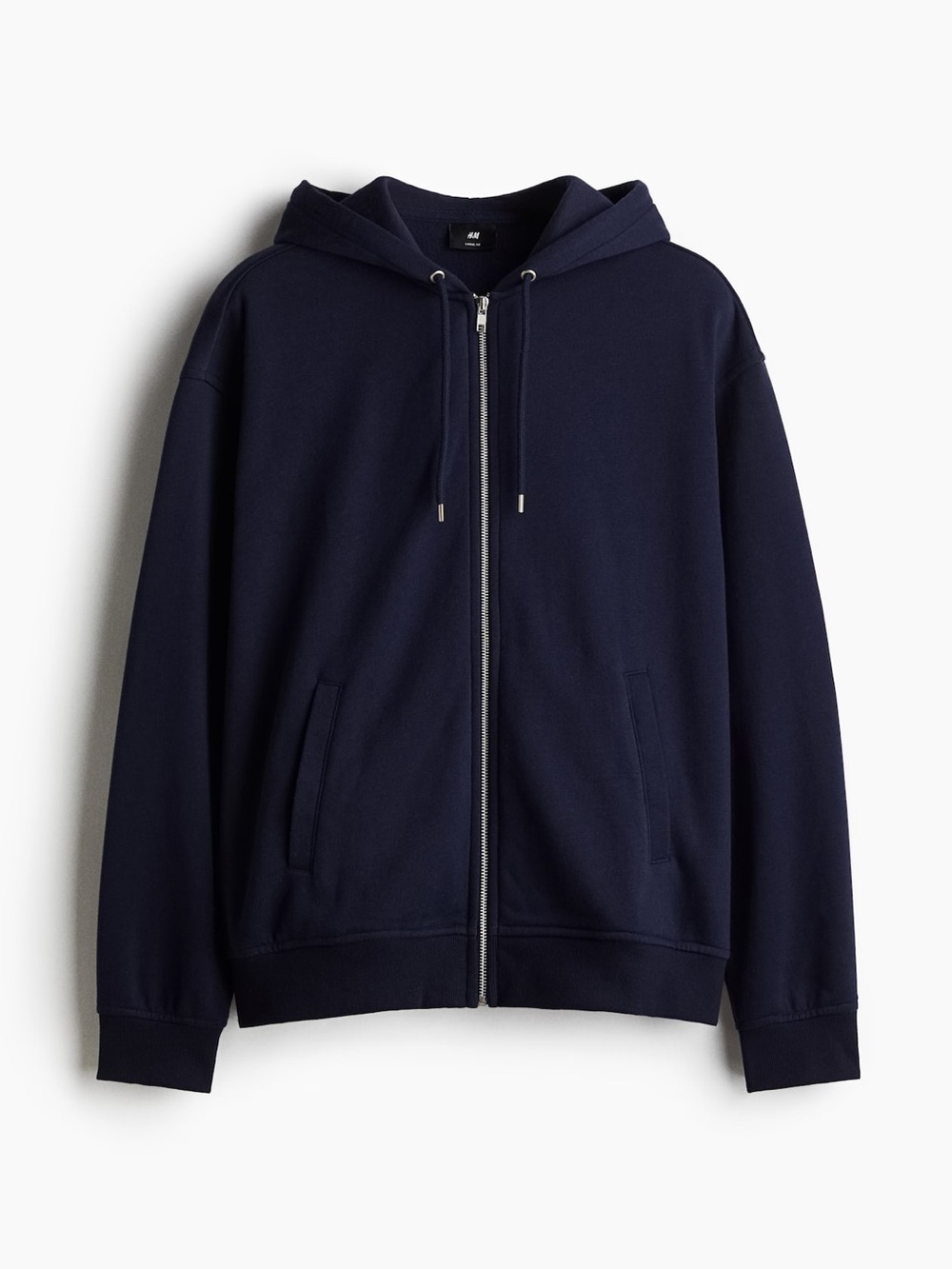 H&M Dark Navy Zip-Up Hooded Sweater